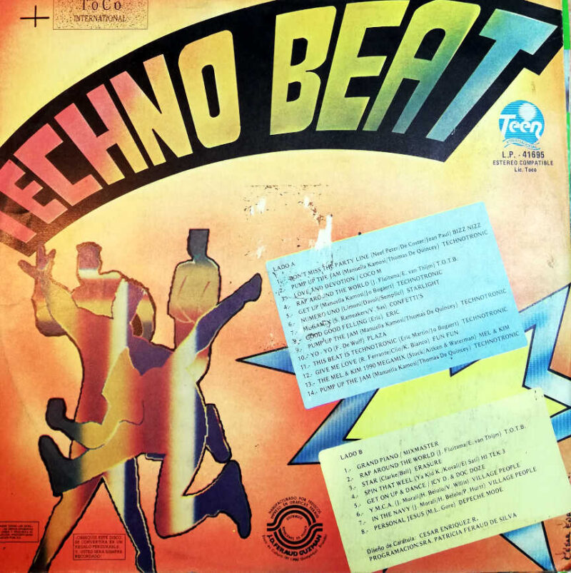 Disco de Vinilo Alfonso López - Techno Beat Vinyl Record