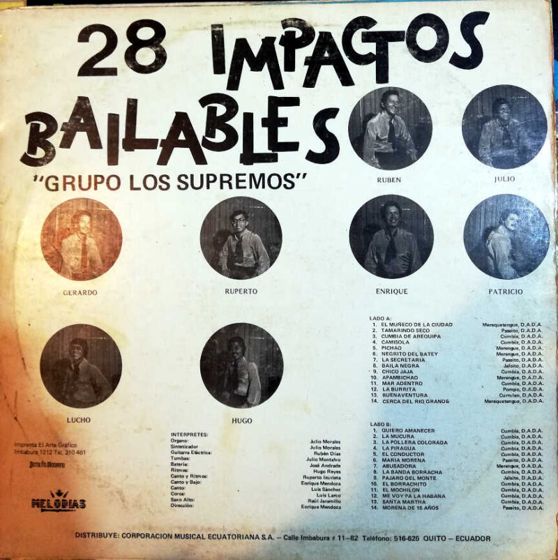 Disco de Vinilo Grupo Los Supremos - 28 Impactos Bailables Vinyl Record