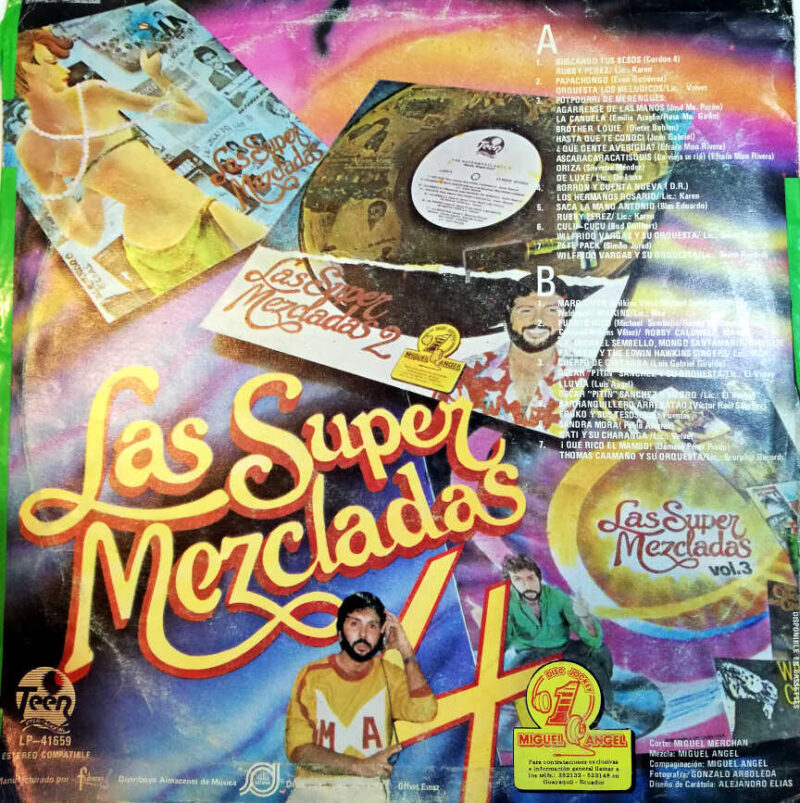 Disco de Vinilo Miguel Angel - Las Súper Mezcladas Vol 4 Vinyl Record