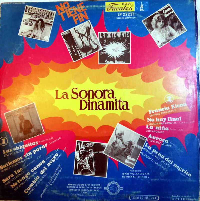 Disco de Vinilo Sonora Dinamita - No Tiene Fin Vinyl Record