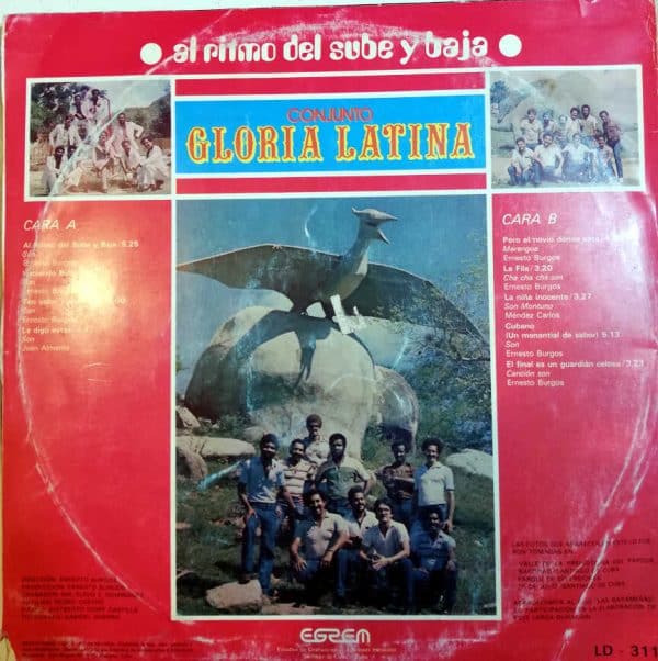 Disco de Vinilo Conjunto Gloria Latina - Al Ritmo Del Sube Y Baja Vinyl Record