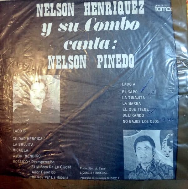 Disco de Vinilo Nelson Henriquez Y Su Combo - Canta Nelson Pinedo Vinyl Record