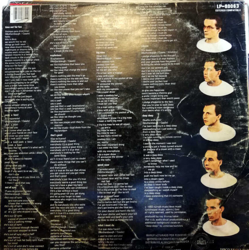 Disco de Vinilo Devo - Oh, No! It’s Devo Vinyl Record