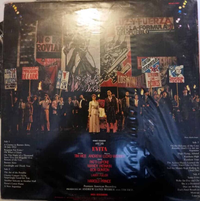 Disco de Vinilo Evita Vinyl Record