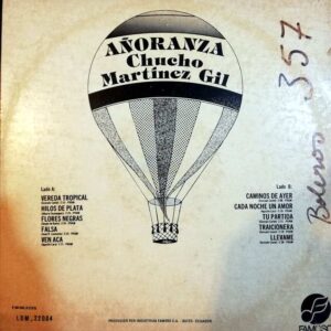 Disco de Vinilo Chucho Martínez Gil - Añoranza Vinyl Record