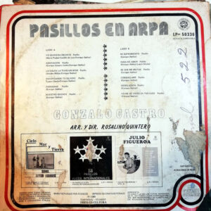 Disco de Vinilo Gonzalo Castro - Pasillos con arpa Vinyl Record