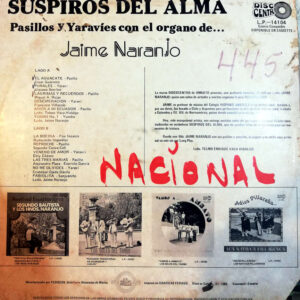 Disco de Vinilo Jaime Naranjo - Suspiros del Alma Vinyl Record