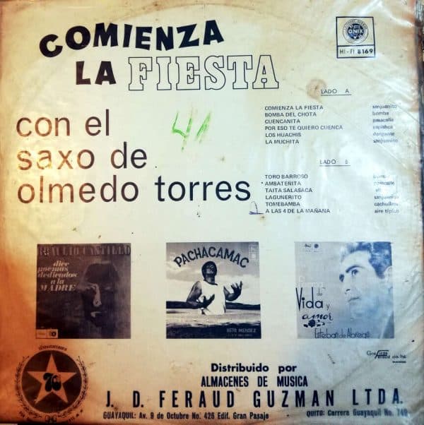 Disco de Vinilo Olmedo Torres - Comienza la fiesta Vinyl Record