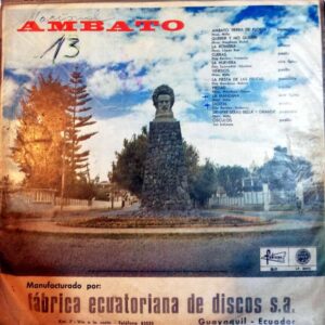 Disco de Vinilo Varios - Ambato Tierra de Flores Vinyl Record