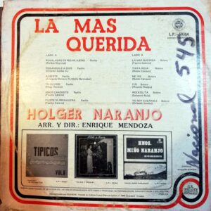 Disco de Vinilo Holger Naranjo - La más querida Vinyl Record
