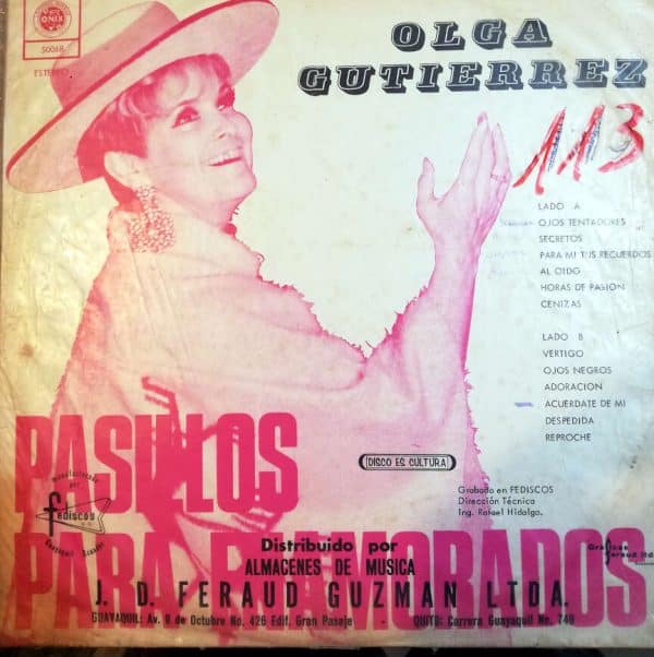 Disco de Vinilo Olga Gutiérrez - Pasillos para enamorados Vinyl Record