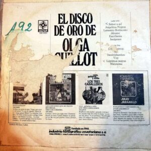 Disco de Vinilo Olga Guillot - El Disco de Oro Vinyl Record