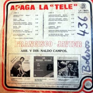Disco de Vinilo Francisco Javier - Apaga la tele Vinyl Record