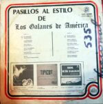 Disco de Vinilo Los Galanes de América - Pasillos al estilo de Los Galanes de América Vinyl Record