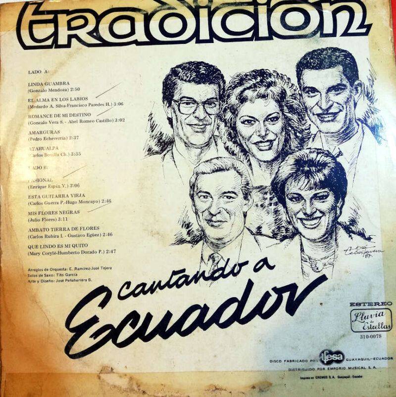 Disco de Vinilo Tradición - Cantando a Ecuador Vol 2 Vinyl Record