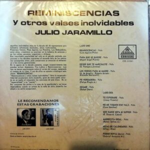 Disco de Vinilo Julio Jaramillo - Reminiscencias Vinyl Record