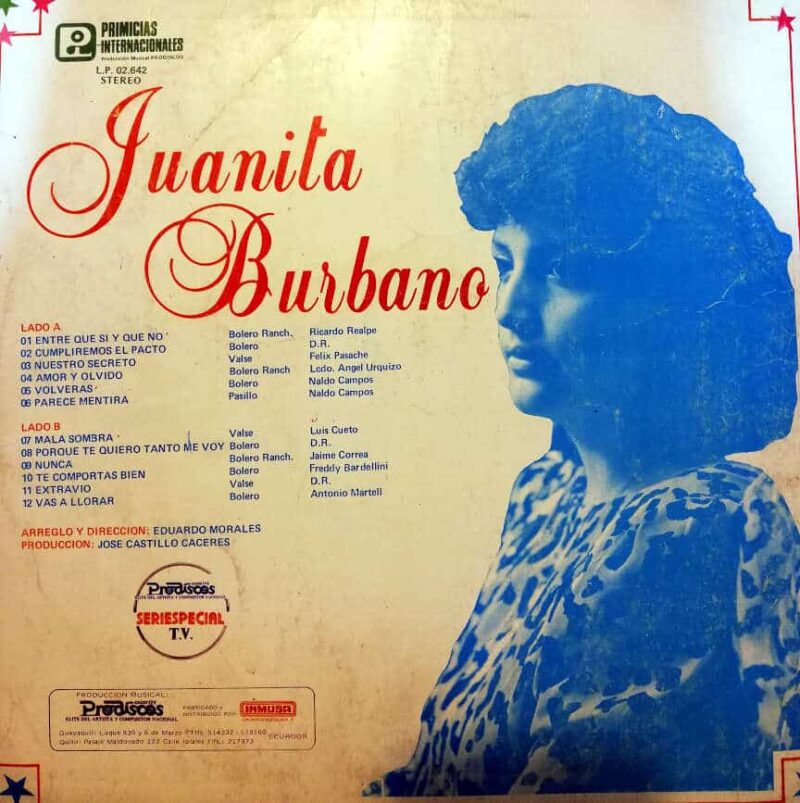 Disco de Vinilo Juanita Burbano - Juanita Burbano Vinyl Record