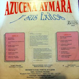 Disco de Vinilo Azucena Aymara - Y sus éxitos Vinyl Record