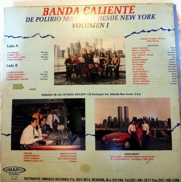 Disco de Vinilo Banda Caliente de Polibio Mayorga - Desde New York Vinyl Record
