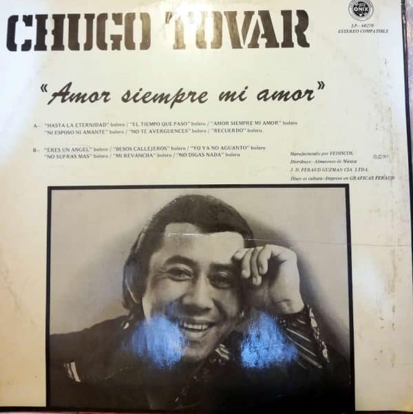 Disco de Vinilo Chugo Tobar - Amor siempre amor Vinyl Record