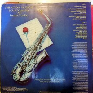 Disco de Vinilo Lucho Gordón - Vibración Musical Ecuatoriana Vinyl Record
