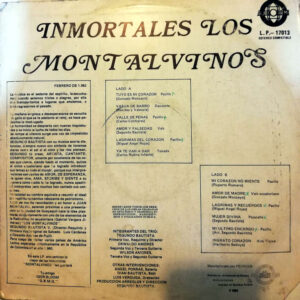 Disco de Vinilo Los Montalvinos - Inmortales Vinyl Record