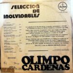 Disco de Vinilo Olimpo Cárdenas - Selecciones Inolvidables Vinyl Record