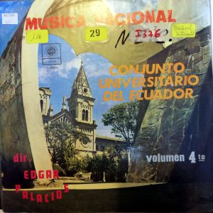 Disco de Vinilo Conjunto Universitario del Ecuador - Música Nacional Vol 4 Vinyl Record