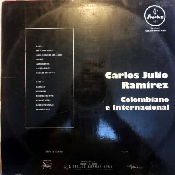 Disco de Vinilo Carlos Ramirez - Colombiano e Internacional Vinyl Record