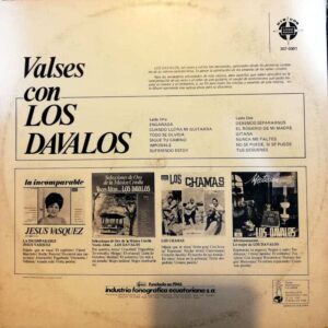 Disco de Vinilo Los Dávalos - Valses con Los Dávalos Vinyl Record