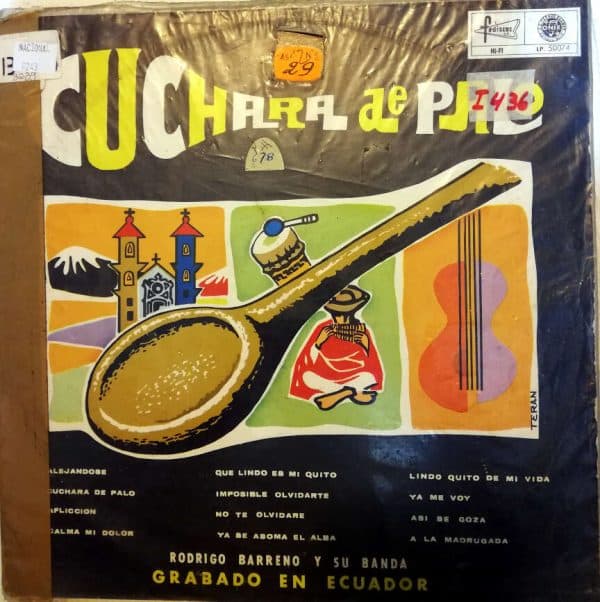 Disco de Vinilo Rodrigo Barreno y Su Banda - Cuchara de Palo Vinyl Record