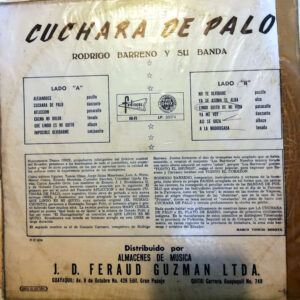 Disco de Vinilo Rodrigo Barreno y Su Banda - Cuchara de Palo Vinyl Record