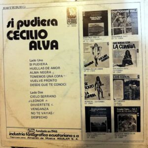 Disco de Vinilo Cecilio Alva - Si pudiera Vinyl Record
