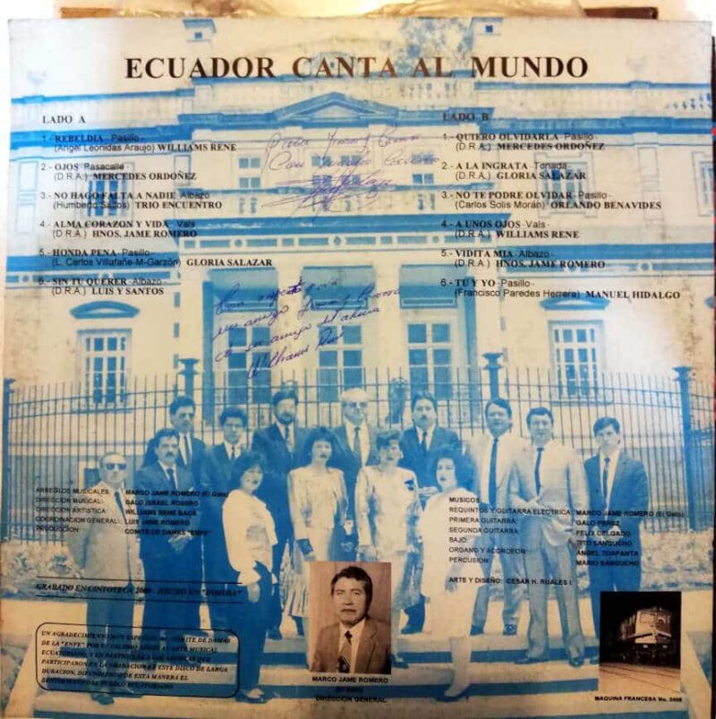 Disco de Vinilo Varios - Ecuador Canta al Mundo Vinyl Record