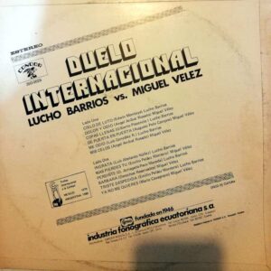 Disco de Vinilo Varios - Lucho Barrios vs Miguel Vélez Vinyl Record