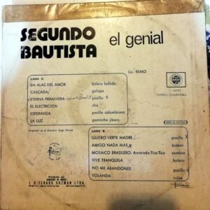 Disco de Vinilo Segundo Bautista - El Genial Vinyl Record