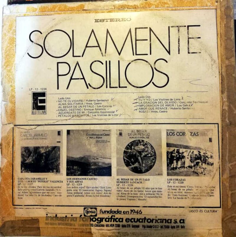 Disco de Vinilo Varios - Solamente Pasillos Vinyl Record