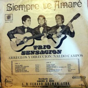 Disco de Vinilo Trío Sensación - Siempre te amaré Vinyl Record