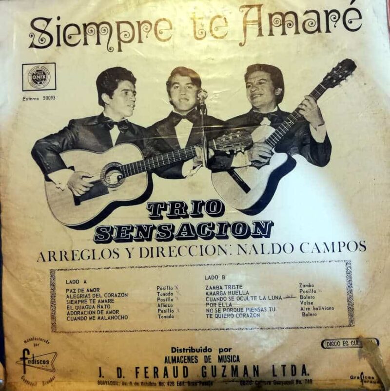 Disco de Vinilo Trío Sensación - Siempre te amaré Vinyl Record