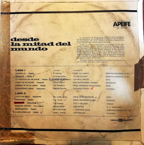 Disco de Vinilo Varios - La mitad del mundo Vinyl Record
