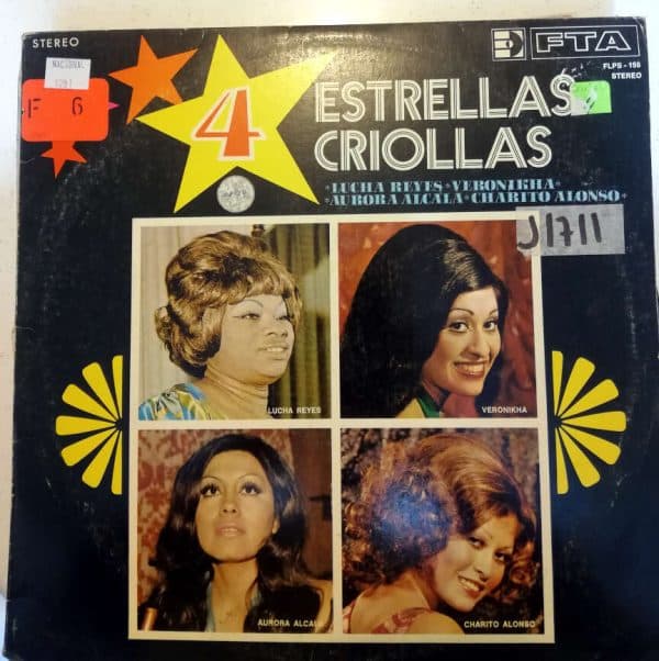 Disco de Vinilo Varios - Cuatro Estrellas Criollas Vinyl Record