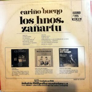 Disco de Vinilo Los Hermanos Zañartu - Cariño Bueno Vinyl Record