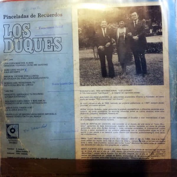 Disco de Vinilo Los Duques - Pincelada de Recuerdos Vinyl Record