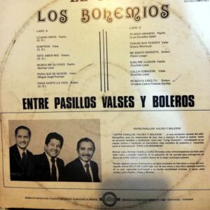 Disco de Vinilo Trío Los Bohemios - Entre Pasillos Valses y Boleros Vinyl Record