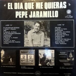 Disco de Vinilo Pepe Jaramillo - El día que me quieras Vinyl Record