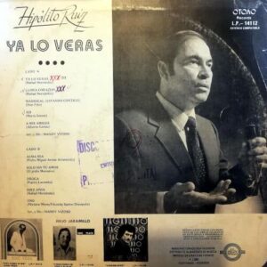 Disco de Vinilo Hipólito Ruiz - Ya lo verás Vinyl Record