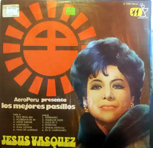 Disco de Vinilo Jesús Vasquez - Los Mejores Pasillos Vinyl Record