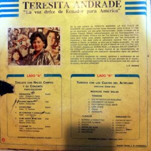 Disco de Vinilo Teresita Andrade - La Voz Dulce de Ecuador Vinyl Record
