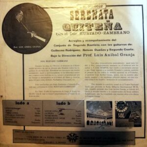 Disco de Vinilo Dúo Hurtado – Zambrano - Serenata Quiteña Vinyl Record
