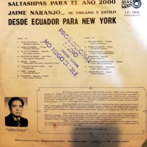Disco de Vinilo Jaime Naranjo - Saltashpas para el año 2000 Vol 4 Vinyl Record